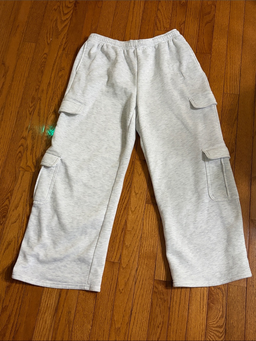 Light Gray Cargo Sweat Joggers for Women - Relaxed Fit